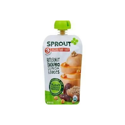 Sprout Foods 2092179 4 oz Organic Sprout Butternut Chickpea Quinoa & Dates Baby Food 