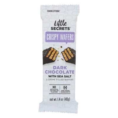 Little Secrets 2277432 1.4 oz Dark Chocolate with Sea Salt Crispy Wafer 