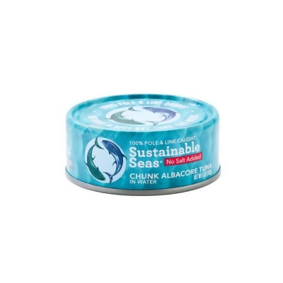 Sustainable Seas 232429 5 oz Chunk Albacore Tuna in Water Without Salt 