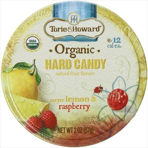 Torie & Howard 2 Ounce Organic Hard Candy Lemon And Raspberry