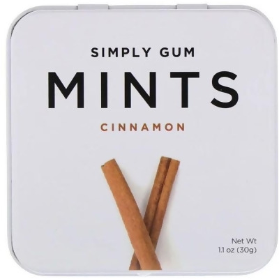 Simply Gum 213432 Natural Breath Cinnamon Mints 