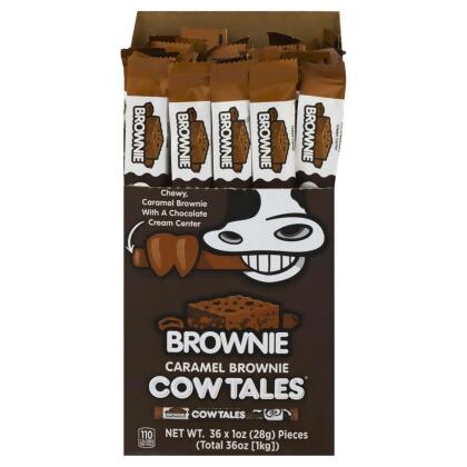 Cow Tales 80102 1 ozChocolate Brownie Caramel Caramels - pack of 36