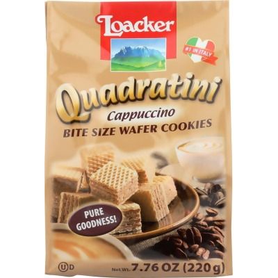 Loacker KHLV00155613 7.76 oz 220 g Quadratini Cappuccino Wafer Cookies 