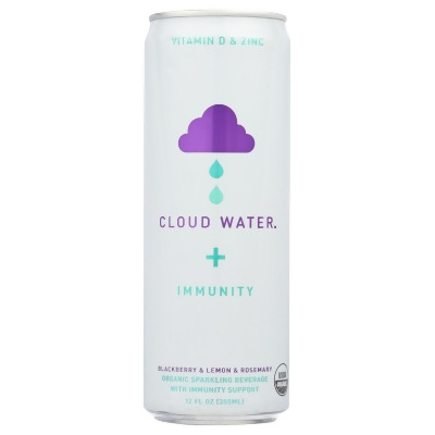Cloud Water Plus Immunity KHRM00370947 12 fl oz Blackberry, Lemon & Rasbeery Sparkling Water 