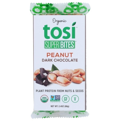 Tosihealth KHLV00349140 2.40 oz Organic Peanut Dark Chocolate Super Bites 