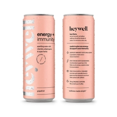 Heywell KHRM00357017 12 fl oz Immune Grapefruit Energy Water 
