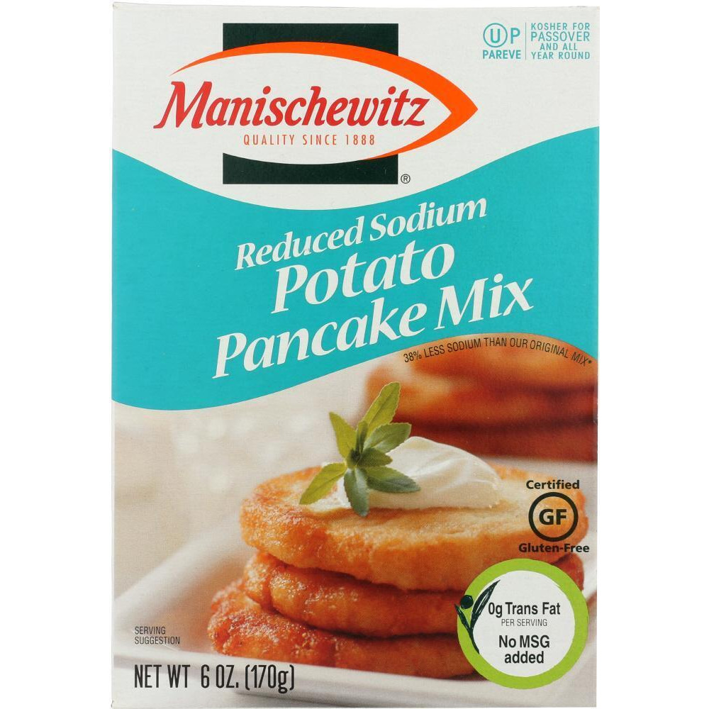 Manischewitz KHLV00135871 6 oz Reduced Sodium Pancake Mix