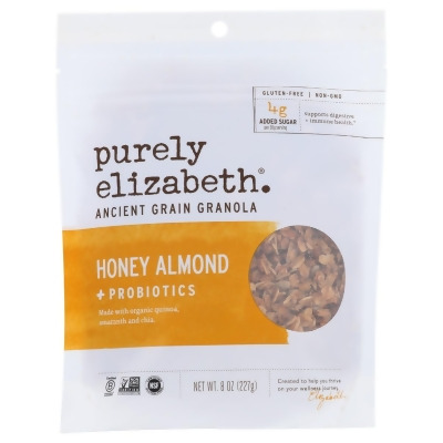 Purely Elizabeth KHRM00366956 8 oz Probitc Honey & Almond Granola 