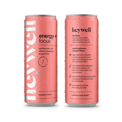 Heywell KHRM00357018 12 fl oz Strawberry Lemon Energy Water 