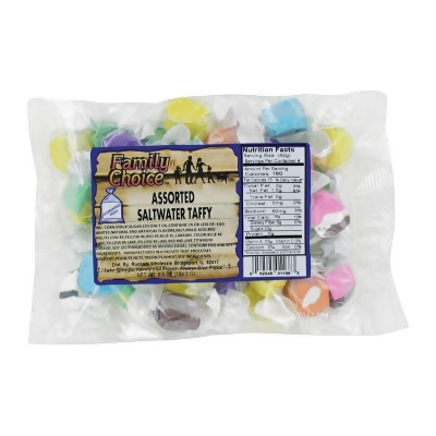 Ruckers 9235359 7 oz Taffy Assorted Fruits Flavor Saltwater Candy 