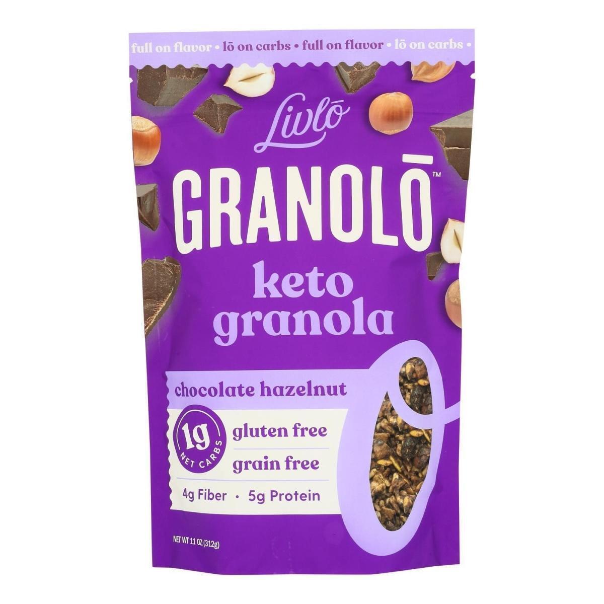 Livlo HG2690980 11 oz Chocolate Hazelnut Keto Granolo Mix