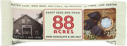 88 Acres 189856 1.6 oz Dark Chocolate & Sea Salt Bars 
