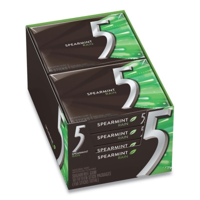 Wrigleys WMW51404 Spearmint Rain Candy - 15 Sticks per Pack - 10 Pack per Box 