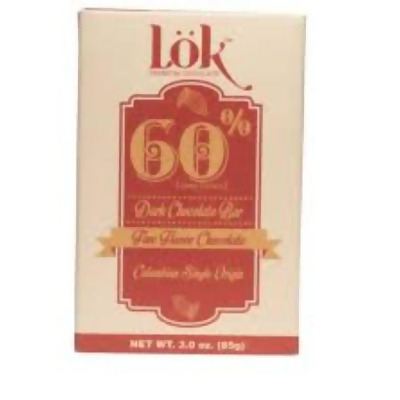 Lok Foods KHCH00388835 3 oz 60 Percent Cacao Dark Chocolate Bar 