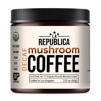 La Republica Coffee KHCH00386051 2.12 oz Decaf Mushroom 7 Super Coffee 