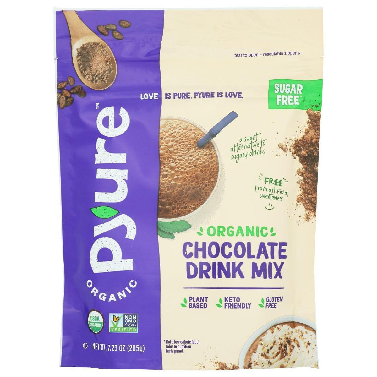 Pyure KHRM00362948 7.23 oz Organic Chocolate Drink Mix