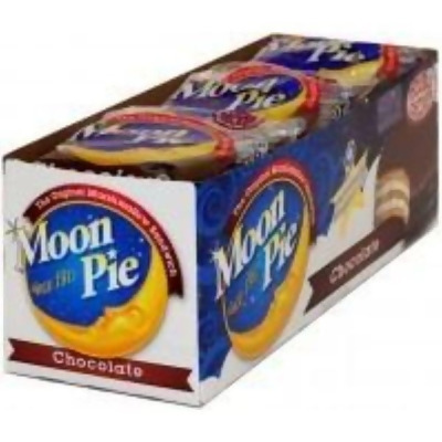 Moonpie 81001BX Double Decker Chocolate Pie - 9 per Box 