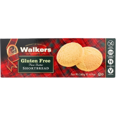 Walkers KHLV00252712 4.9 oz Gluten Free Rounds Shortbread 