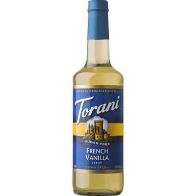 Torani KHRM00190537 25.4 fl oz Sugar Free French Vanilla Syrup 