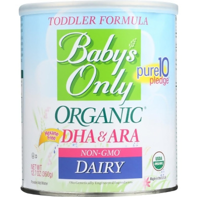 Babys Only Organic KHLV00126728 12.7 oz Organic Dairy Toddler Formula with DHA & ARA 