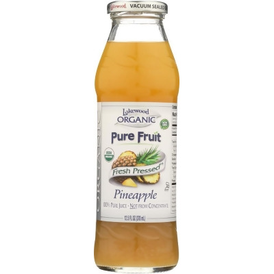 Lakewood KHLV02904381 12.5 oz Organic Pineapple Pure Fruit Juice 