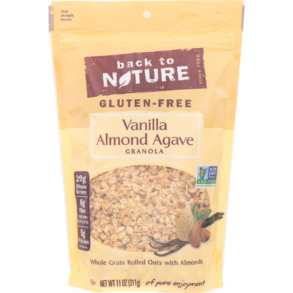 Back to Nature KHLV00120976 11 oz Gluten-Free Granola Vanilla Almond Agave