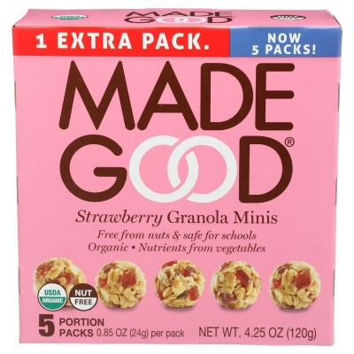 Madegood KHRM00380268 4.25 oz Organic Mini Strawberry Granola 