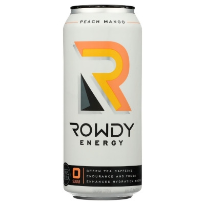 Rowdy Energy KHRM00366805 16 fl oz Peach & Mango Energy Drink 