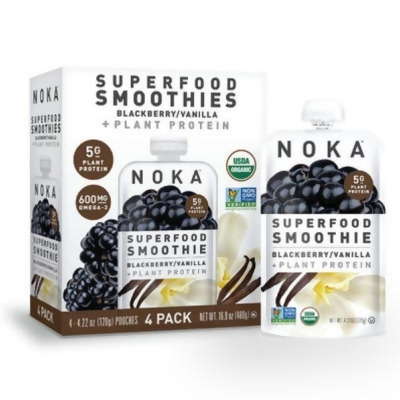 Noka KHRM00384346 Blackberry Vanilla Superfood Smoothie - 4 Piece 