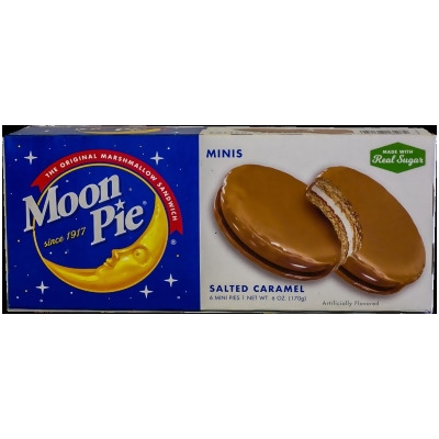 Moonpie 16108BX Mini Salted Caramel Pie - 4 Boxes of 6 Pies 