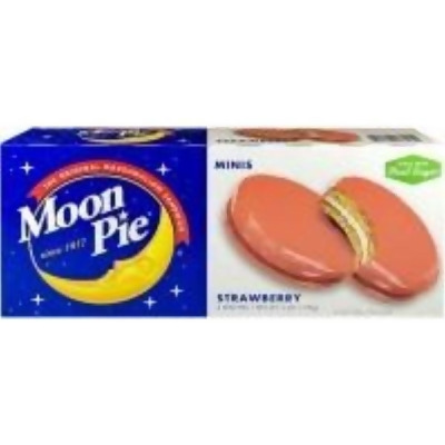 Moonpie 16105BX Mini Strawberry Pie - 4 Boxes of 6 Pies 
