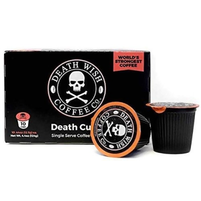 Death Wish Coffee 2473569 Single Serve Capsules for Keurig K-Cup Brewers- 10 Count 