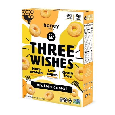 Three Wishes 85312 8.6 oz Protein & Gluten-Free Breakfast Cereal, Pack of 6 