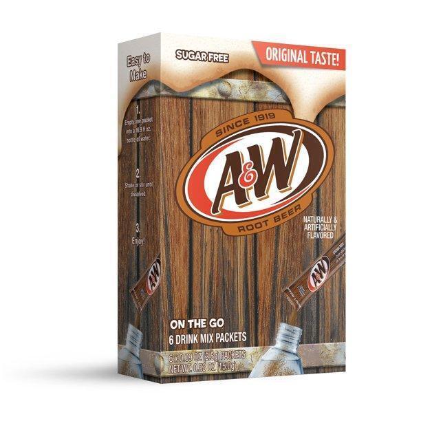 A&W KHRM00358656 0.53 oz Root Beer Powder Drink Mix - Pack of 6