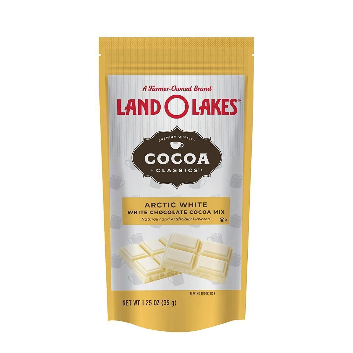 Land O Lakes KHRM00220781 1.25 oz Arctic White Chocolate Cocoa Mix