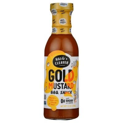 Halo & Cleaver KHRM00385719 13 oz Gold Mustard BBQ Sauce 