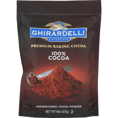 Ghirardelli KHFM00785576 8 oz 100 Percent Unsweetened Premium Baking Cocoa 