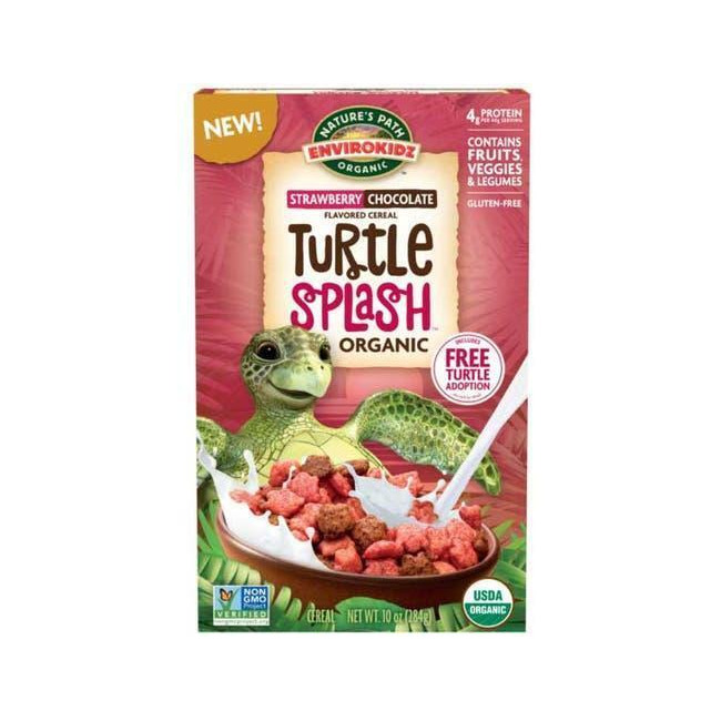 Envirokidz Organic 00352365 10 oz Organic Turtle Splash Cereal - Pack of 12