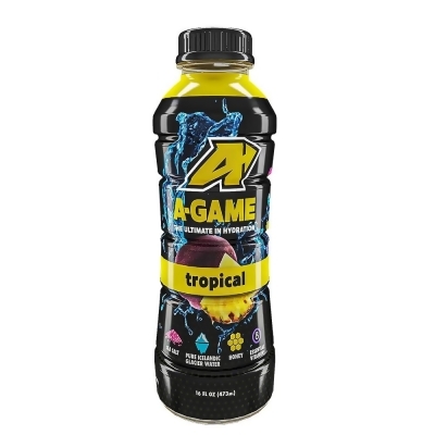 A-Game KHRM00405892 16 fl oz Beverage Tropical Energy Drinks 