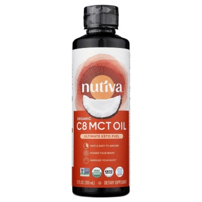 Nutiva KHRM00393073 12 fl oz Organic C8 MCT Oil 