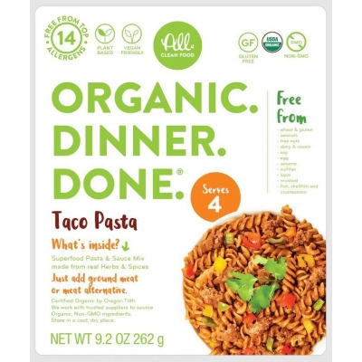 All Clean Food KHRM00389562 9 oz Organic Taco Pasta 