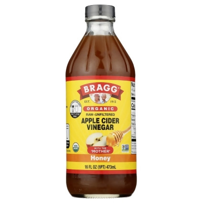 Bragg KHRM00323306 16 oz Organic Honey Apple Cider Vinegar 