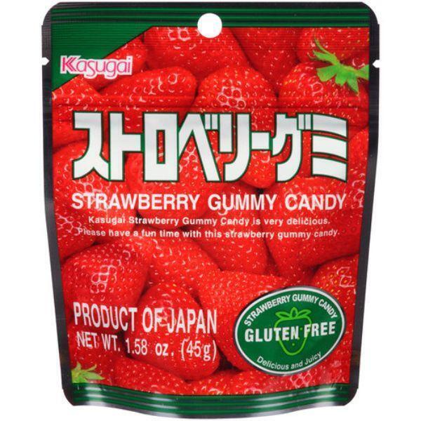 Kasugai KHRM00127448 1.58 oz Strawberry Gummy Candy