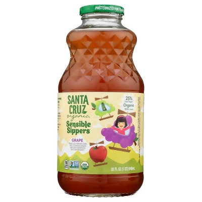 Santa Cruz KHRM00399328 32 fl oz Organic Sensible Sippers Grape Juice 