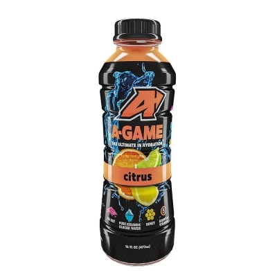 A-Game KHRM00405898 16 fl oz Citrus Beverage Energy Drinks 