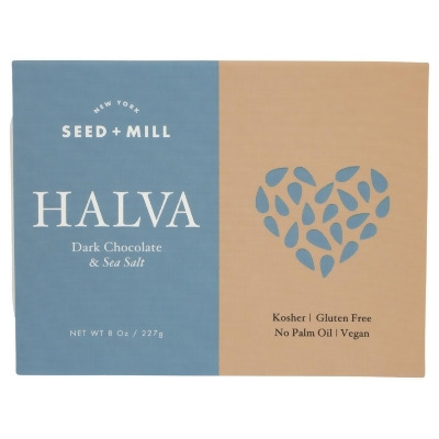Seed & Mill KHCH00368450 8 oz Sea Salt Dark Chocolate Halva 