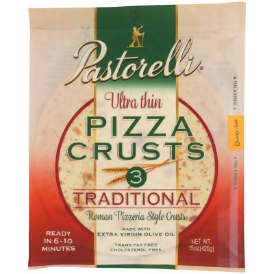 Pastorelli KHRM00606434 15 oz Ultra Thin Traditional Pizza Crusts 
