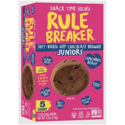Rule Breaker Snacks KHRM00406275 4.5 oz Chickpea Brownie Cookies 