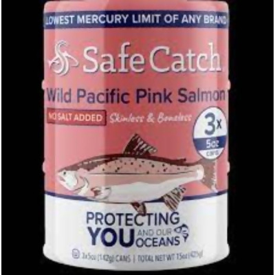 Safecatch KHRM00397347 15 oz Wild Pink Salmon - 3 Cans 