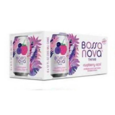 Bossa Nova KHRM00398231 96 fl oz Raspberry Acai Sparkling Water - Pack of 8 